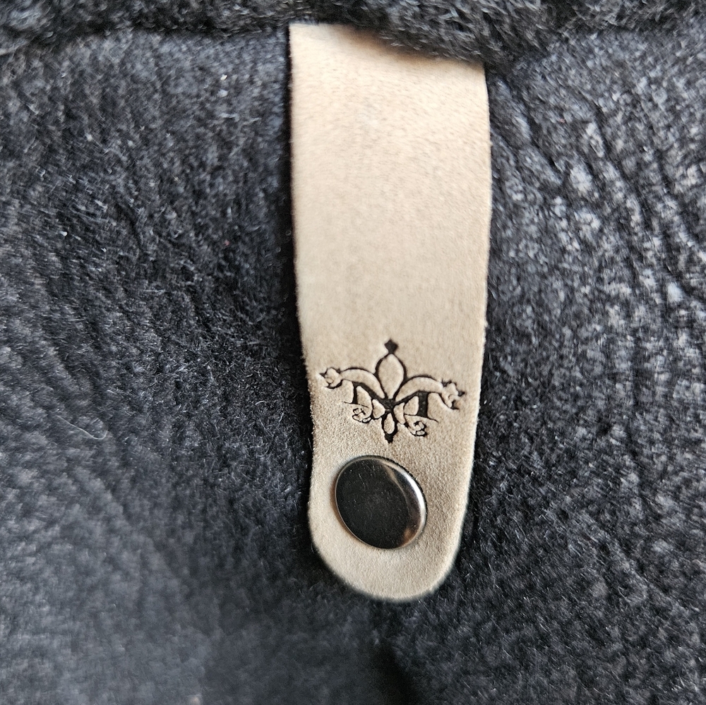 Mackage Vest Lambskin Fur Sheep Skin Dyed Black Shawl Collar Warm Size: X Small - Picture 5 of 17